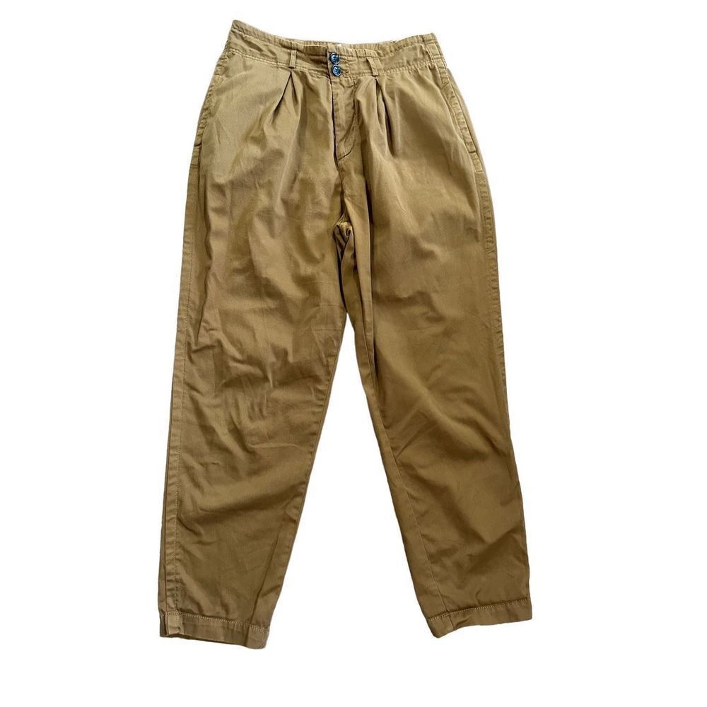 Free People Khaki High Rise Pleated Pants – Size 6